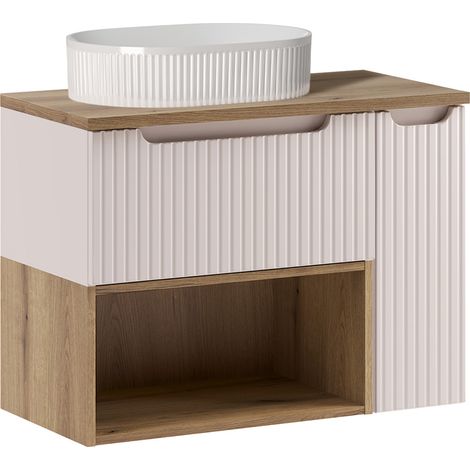 Mobile bagno con lavabo Riva cashmere 80cm