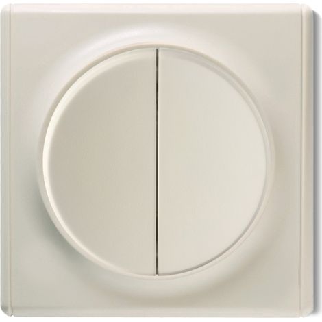 Interrupteur double 1 voie encastrable – plaque finition Florence beige – Indice de protection IP20 – Compatible avec ampoules LED et halogènes – Warm-On