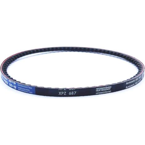 Courroie type trapézoïdale crantée XPZ687