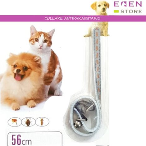 COLLIER ANTIPARASITAIRE POUR CHIEN ET CHAT ANTI-PUCES, TIQUES, PUCES, MARGOUSIER 56 CM