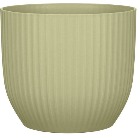 Pot de fleurs rond - DEROMA - 231 - 7 L - Ø 24 cm - Vert (1/5)