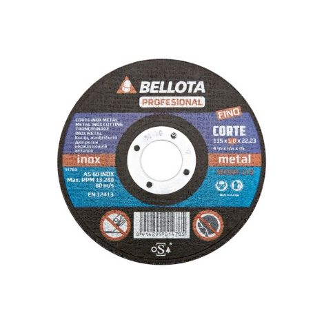 (25 u.) DISCO C METAL/INOX EJE FINO