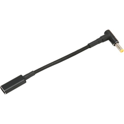 Câble Adaptateur USB-C Femelle vers Mâle 4.8x1.7mm avec Puce E-MARK, Charge Rapide PD 100W Portable (1/5)