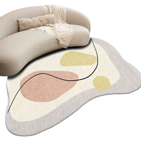 Tapis de salon imitation cachemire, couverture de chevet pour chambre à coucher, plaid de canapé aux couleurs dégradées, tapis de sol pour table basse (1/5)