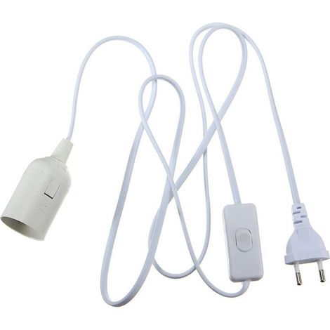 Cordon suspension douille E27 prise lampe suspension accessoire éclairage (1/5)