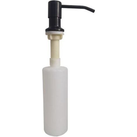 Distributeur de Savon évier Cuisine, Distributeur de détergent encastrable en Acier Inoxydable de Cuisine 350 ML, Distributeur de Savon Rechargeable avec Pompe rotative à 360 ° (1/3)