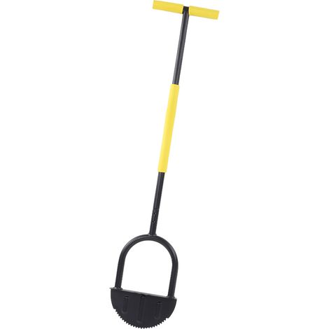 Coupe-bordures demi-lune en acier au carbone haute dureté, facile à nettoyer, pelle de jardin manuelle pour zoo (1/5)