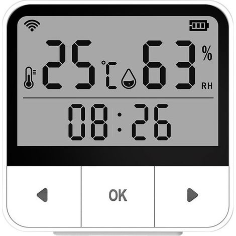 Tuya Sensore di Temperatura e Umidità Digitale Smart WiFi (1/4)