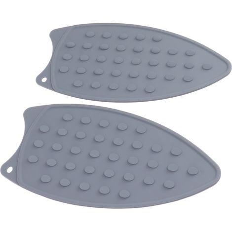 Lot de 2 tapis de repassage en silicone gris, résistants aux chocs et à la chaleur, pour planches à repasser.
