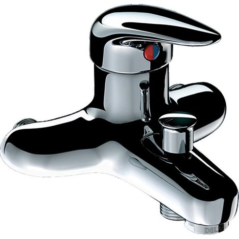 Delabie – Mitigeur de baignoire universel entraxe 100 à 120mm – Cartouche céramique – Aérateur antitartre – Inverseur automatique – 2512 (1/5)