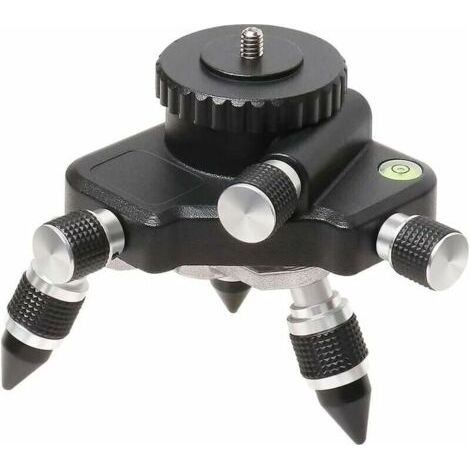 Laser-Nivellieradapter – 360° drehbare Basis für Linien-Laser-Nivellier-Stativanschluss, drehbare Stativbasis für 1/4 Zoll und 5/8 Nivellieradapter