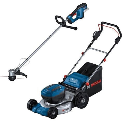 Bosch GRA 18V2-46 18V Cordless Lawn Mower + GRT 18V-33 Brushless Strimmer Bare (1/5)
