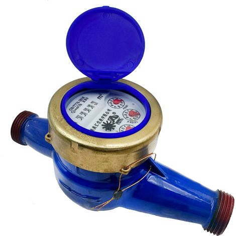 Compteur D Eau - Compteur De Robinet 3/4 Pouces - Pour Eau Froide - Jardin Et Installation Interieure - 1 Unite (1/5)