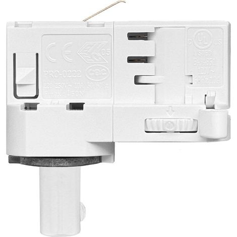 Adattatore Powergear per binario trifase - per sospensione  Bianco