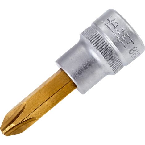 Hazet Schraubendreher-Steckschlüsseleinsatz 3/8 (10 mm) Vierkant hohl, Kreuzschlitz Profil PH, SW PH3 (1/3)