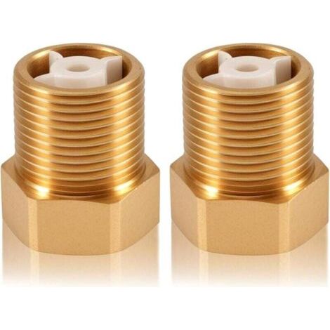 2 clapets anti-retour en laiton DN20 de 3/4" avec filetages intérieur et extérieur, clapets anti-retour de 3/4 de pouce (1/4)