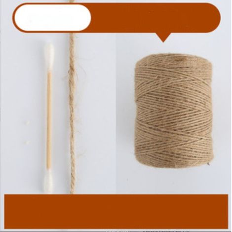 La cordeline Ficelle Jute Naturel Ø3.0mm ±300m pour Le Jardinage, Bricolage, activités manuelles (corde de chanvre couleur naturelle3mm 300m (4 cadeaux gratuits)) (1/5)