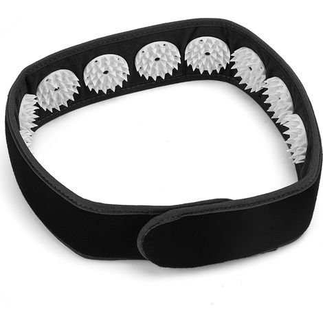 Bandeau de massage portable noir pour acupuncture, soulagement de la douleur, yoga et fitness – Sangle de tête élastique (1/5)