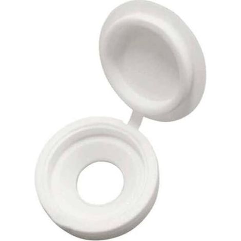 Capuchons de vis blancs (lot de 500) – cache-vis en plastique, améliorent l’esthétique et assurent une protection (1/5)