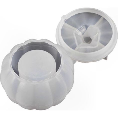 Moule en silicone 3D citrouille avec couvercle, boîte de rangement pour résine époxy, coffret de moulage DIY pour bijoux et décorations, récipient créatif à couvercle, moule de coulée réutilisable (1/5)