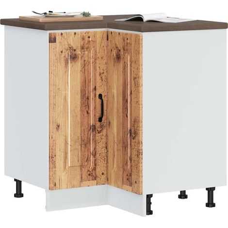 Küchen-Eckunterschrank Kalmar Altholz-Optik Holzwerkstoff