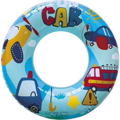 Bouée Ronde - Diamètre Intérieur 22 Cm - Pour Enfants Jusqu'à 20 Kg - Avec Pompe À Air - 1 Pièce (1/5)