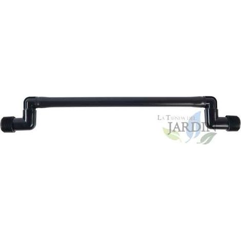 Codo articulado 30 cm 3/4" x 3/4" para aspersores, solución flexible para distribución de agua (1/2)