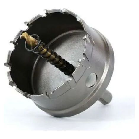 Scie cloche bimétallique, 80 mm, carbure TCT, acier inoxydable de qualité industrielle, scie cloche en acier rapide pour métaux, alliages d'aluminium, plastique et bois TRIMEC (1/3)
