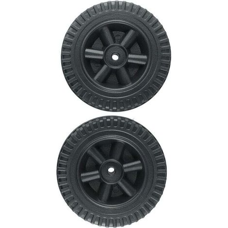 Enowelir Lot De 2 Roues De Rechange Noir Pour Barbecue À Gaz 150 Cm Compatible Multi Marques (1/4)