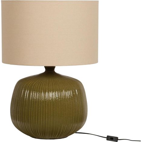 Amadeus - Lampe verte 70 cm en céramique (1/2)
