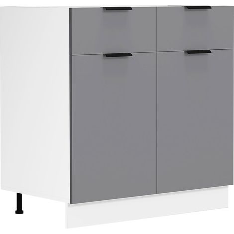 Meuble de cuisine B80 cm Armoire inférieure Fasola 82x80x46 - VCM (1/4)