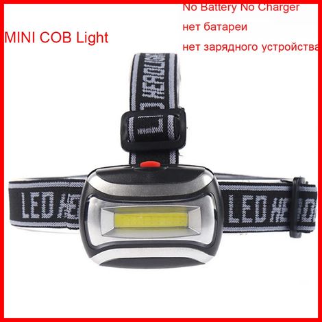 Lampe frontale LED E2 8000 lm rechargeable USB (MINI COB) avec zoom, étanche, idéale pour la chasse, l'exploitation minière et la pêche. (1/5)