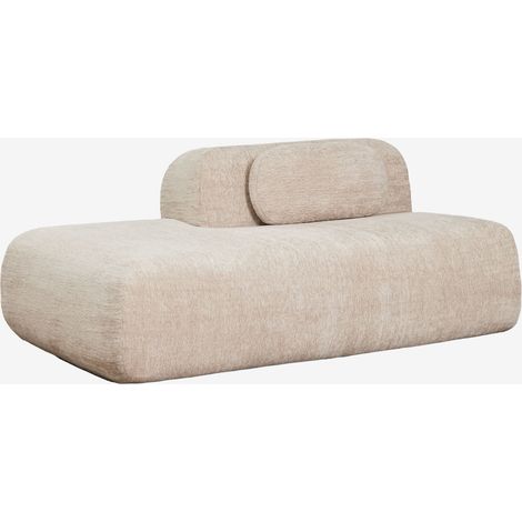 Module méridienne gauche pour canapé modulaire en chenille emballé sous vide Merida SKLUM