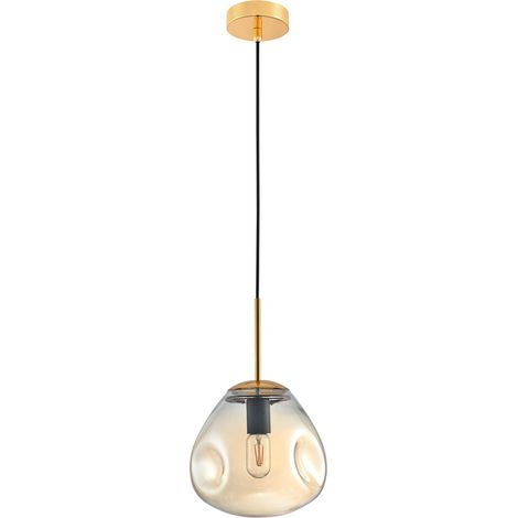 Lampada sospensione Italux Fellet oro vetro Ø25 E27 (1/3)