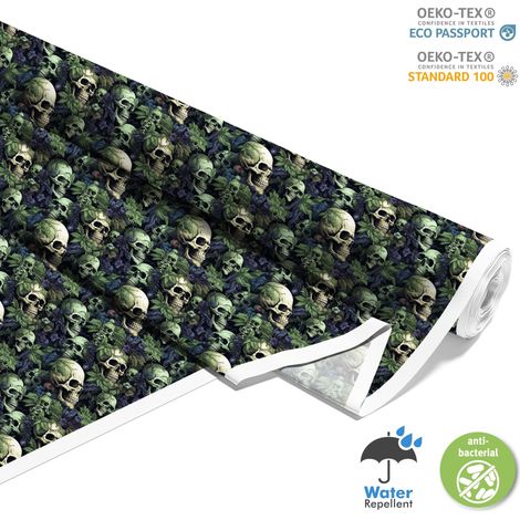 TESSUTI DECORATIVI PER ESTERNI OXFORD - Motivo Teschio I DX4388 (1/5)