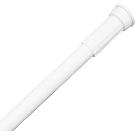 BARRA CORTINA BAÑO 110-200CM. BLANCA