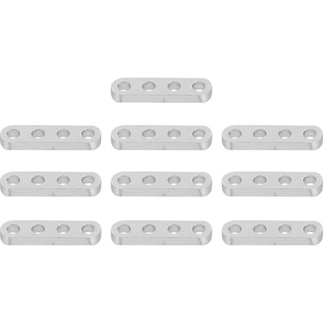 10 supports en aluminium 4x8mm pour robots et machines industrielles, pièces de fixation robustes (1/5)