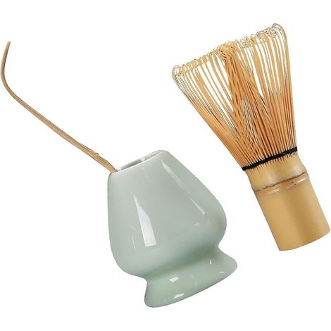 Matcha-Geschenkset aus Keramik, Matcha-Besenhalter, Matcha-Zeremonie-Set, BambooGreen (1/5)