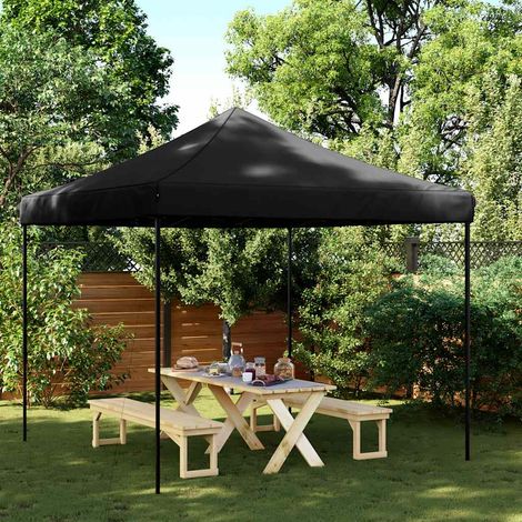 Teenpull – Partyzelt Faltbar Pop-Up Schwarz 292x292x315 cm (1/5)