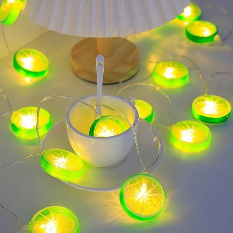 Guirlande lumineuse LED citron, fraîche et rafraîchissante pour la décoration de la chambre et du salon - Parfaite pour un usage quotidien, design ergonomique... (1/5)