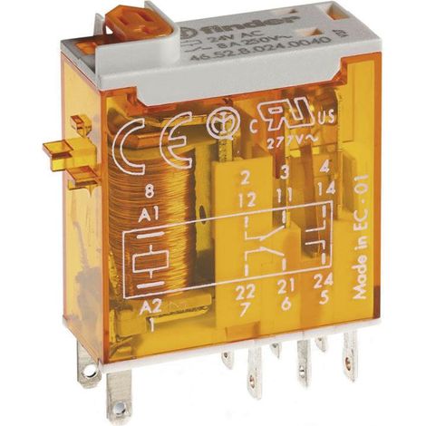 relais miniature finder 46.52.8.230.5040 8 A 230 V AC