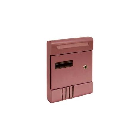 CASSETTA POSTA IN ALLUMINIO PER ESTERNI MARRONE ANODIZZATO  cm.20,4x7x29h. in alluminio anodizzato marrone    QUALITY