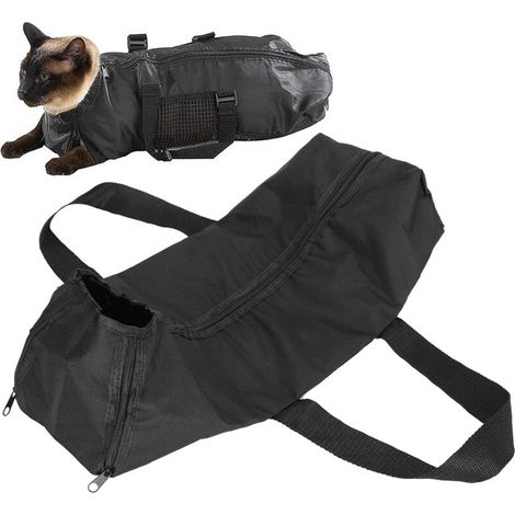 Borsa da bagno per la toelettatura del gatto, tagliaunghie per gatti, pulizia, toelettatura, lavaggio, borse per la doccia, borsa di contenimento per il bagno, borsa antigraffio
