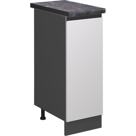 Armario de farmacia R-Line, Blanco, 30 cm , ET Antracita, Vicco