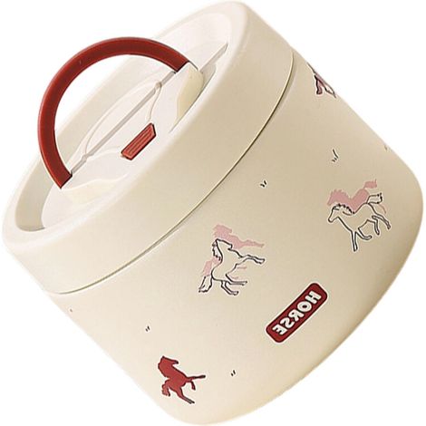 Recipiente para alimentos de acero inoxidable 316 - Rojo