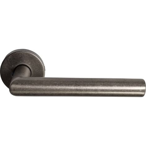 Par de asas de rosa de Acero Inoxidable 304 "ANTIK SILVER".  Sin rosetas de función