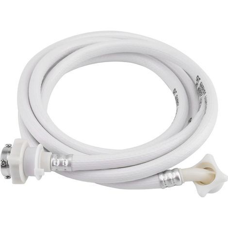 Tuyau D'alimentation D'eau de machine à laver Tuyau d'arrivée d'eau Tuyau en PVC Tuyau d'entrée Tuyau Connecteur Rondelle Pièces et Accessoires pour Machine à laver(3 m) (1/5)