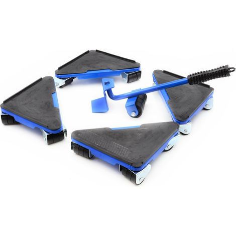 Juego de herramientas para mover muebles Geko, 5 piezas, capacidad de 300 kg, herramienta ideal para trasladar muebles pesados con facilidad y seguridad