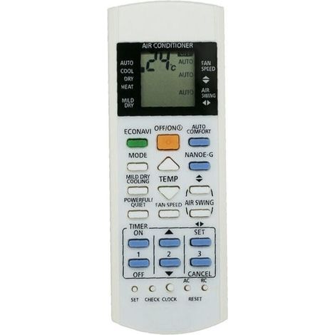 Télécommande de remplacement pour climatiseur Panasonic, ABS blanc, A75C3300 3208 3706 3708 3883