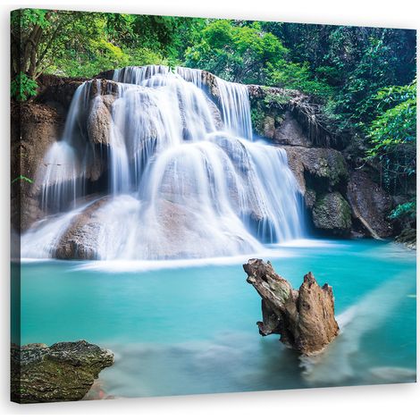 Tableau décoratif Chute d'eau Montagne Nature Paysage 50x50 (1/5)